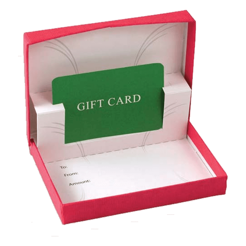 Gift card packaging wholesale discount